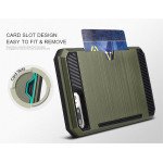 Wholesale iPhone 7 Plus Credit Card Armor Hybrid Case (Army Green)